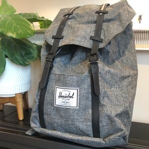 Herschel Retreat Grey Bag Backpack Raven